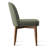 Olive Green Linen Dining Chairs with Solid Wood Legs-54827838
