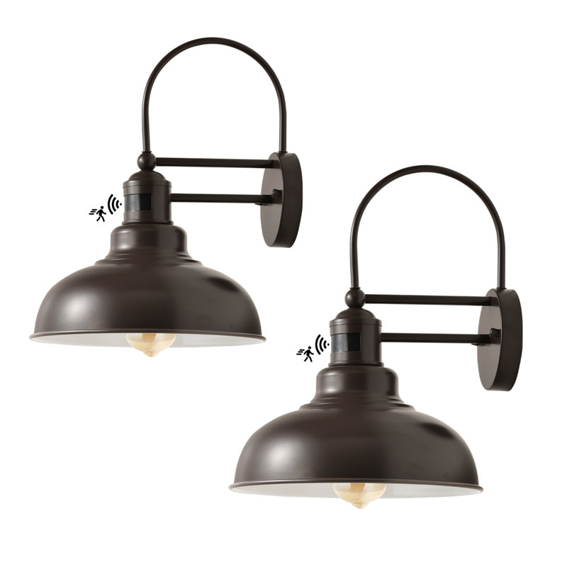 Miley Wall Light, Chocolate/White