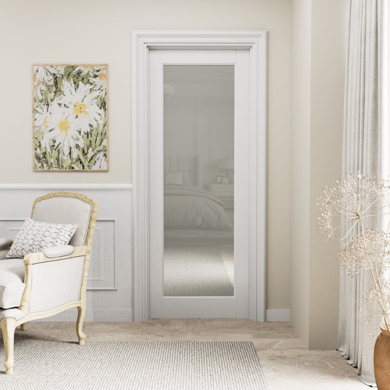 Intérieur de la porte de garde-manger en verre givré 1-Lite, 32 po x 80 po