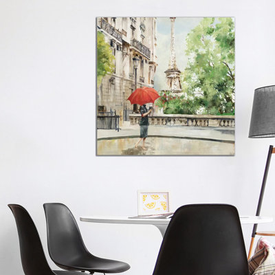Paris Walk 1 Piece Painting on Canvas