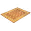 Tapis brun / ivoire noué à la main de conception unique 9 pi 3 po x 11 pi 10 po Umbro Mogul