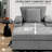 Modern Oversized Chair with Ottoman,Chenille Fabric Sofa Bed,Accent Chair Comfy Sofa with Cupholders and USB Charging Ports Chair for Living Room,Bedroom,Apartment-616395090
