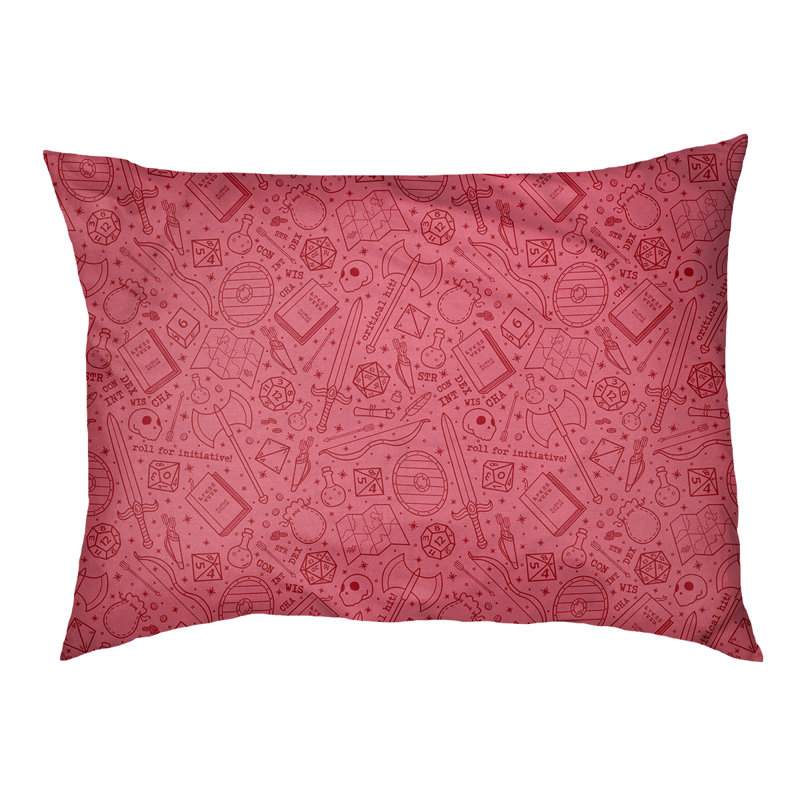 Coussin Byrge, Petit (l 29,5 po x P 19,5 po x H 9,5 po), Rouge