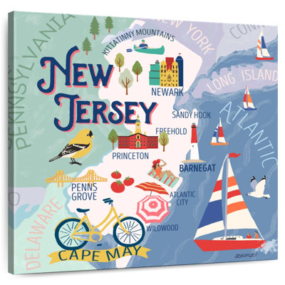 Cartes Aliaz State - Attraits du New Jersey