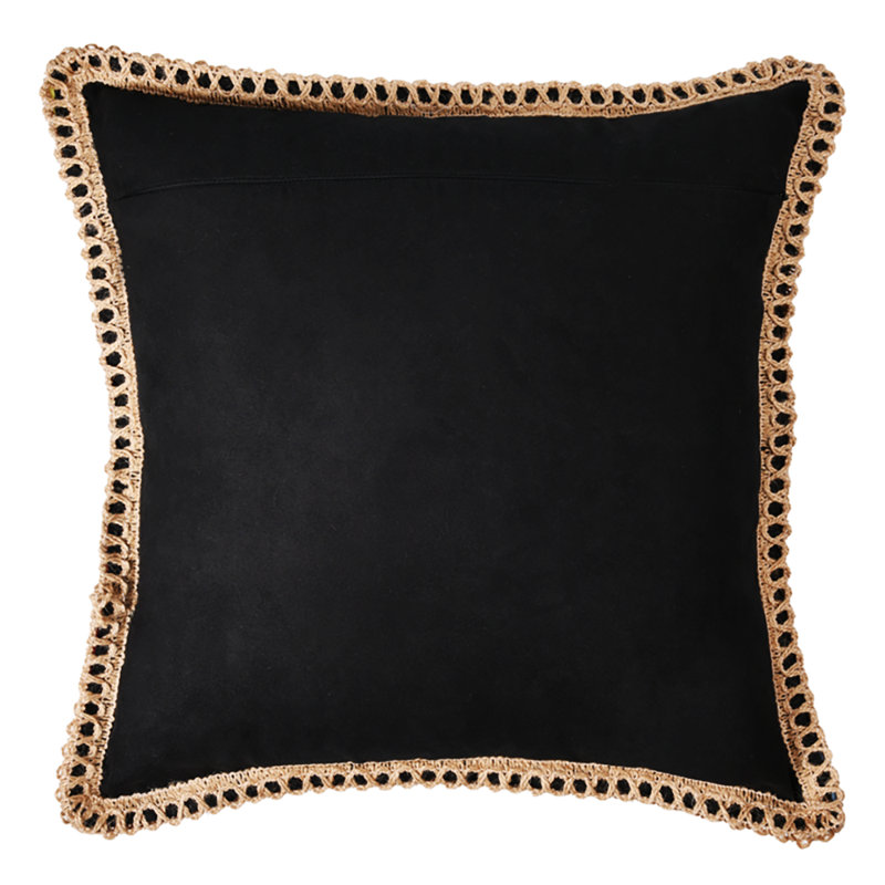 Housse de coussin lombaire patinée Royal Bengal, 18 po x 18 po, Carré, Vert