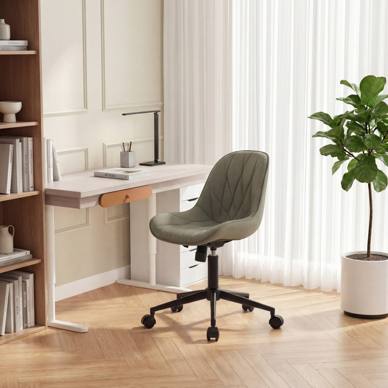 Fauteuil de bureau Darlaine, Vert olive