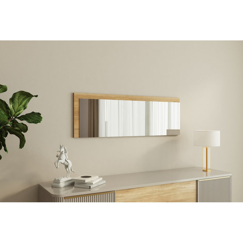 Alyze Rectangle Floor Mirror, Yellow