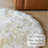 Round Colello Solid Color Handmade Sheepskin Area Rug in Natural-62183537
