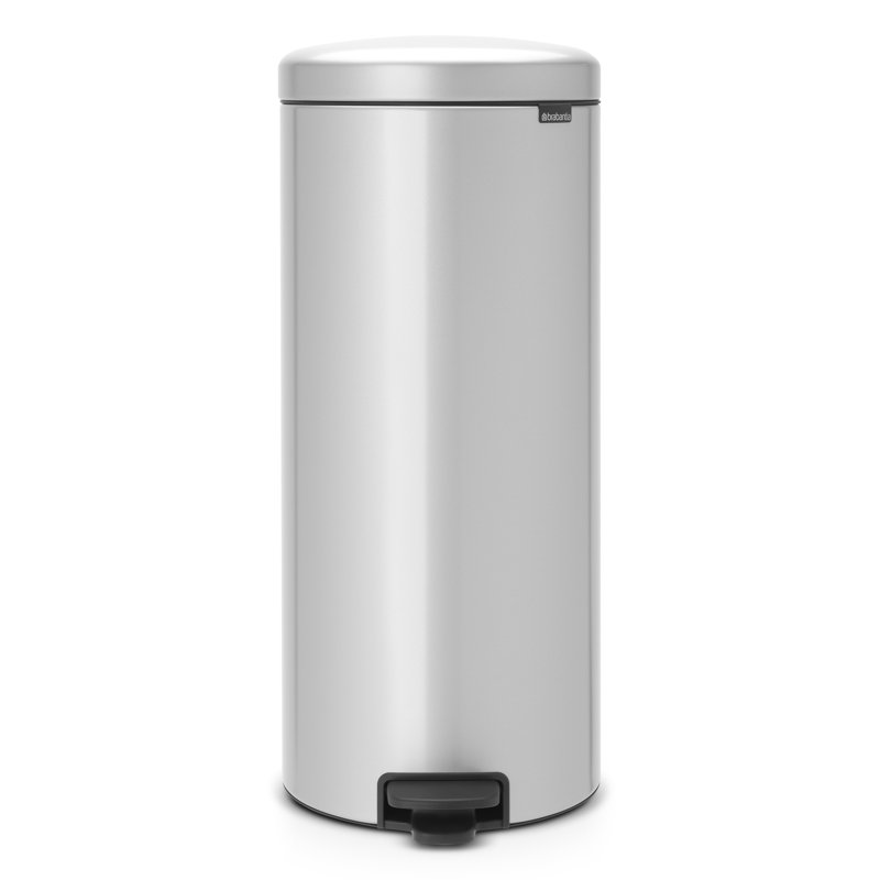 Brabantia NewIcon 12 Litre Soft Closing Pedal Bin, Metallic Grey