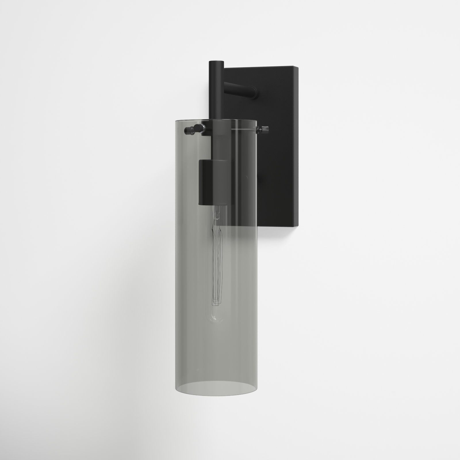 Gilbert Single Light Glass Dimmable Armed Sconce
