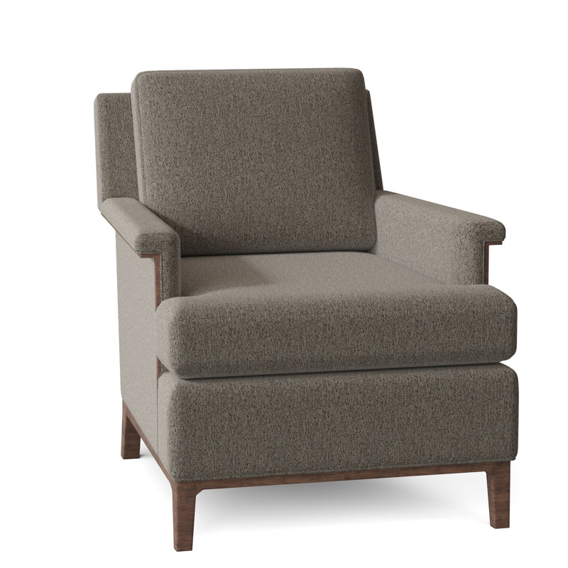 Fauteuil l 28,5 po Libby Langdon, 8794 Polypropylène / oléfine noisette, Chêne français