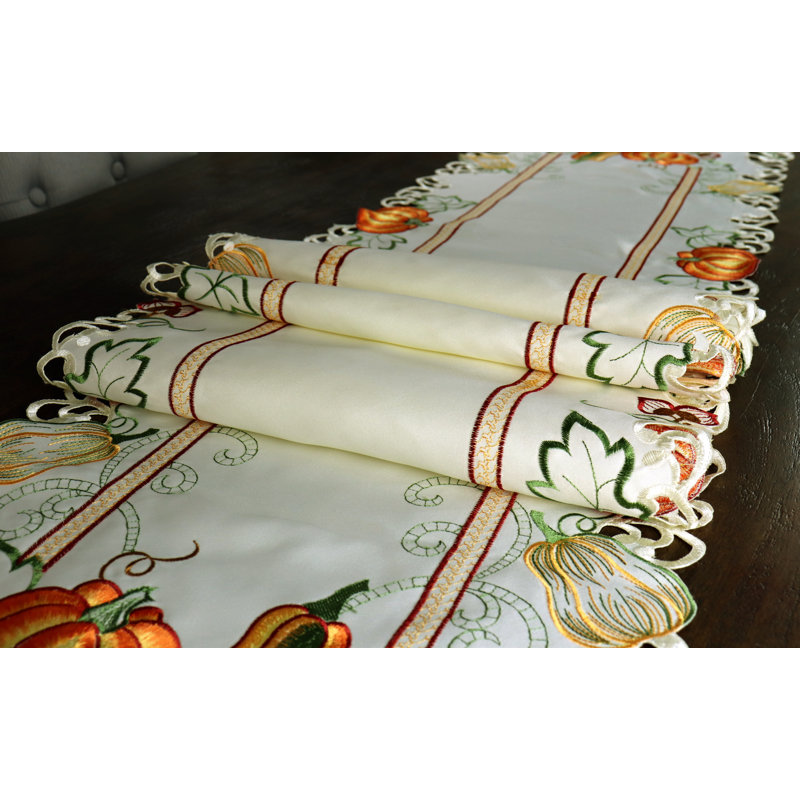 Bugarin Floral Thanksgiving Table Runner, 72" x 16"
