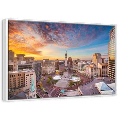 Monument Circle In Indianapolis