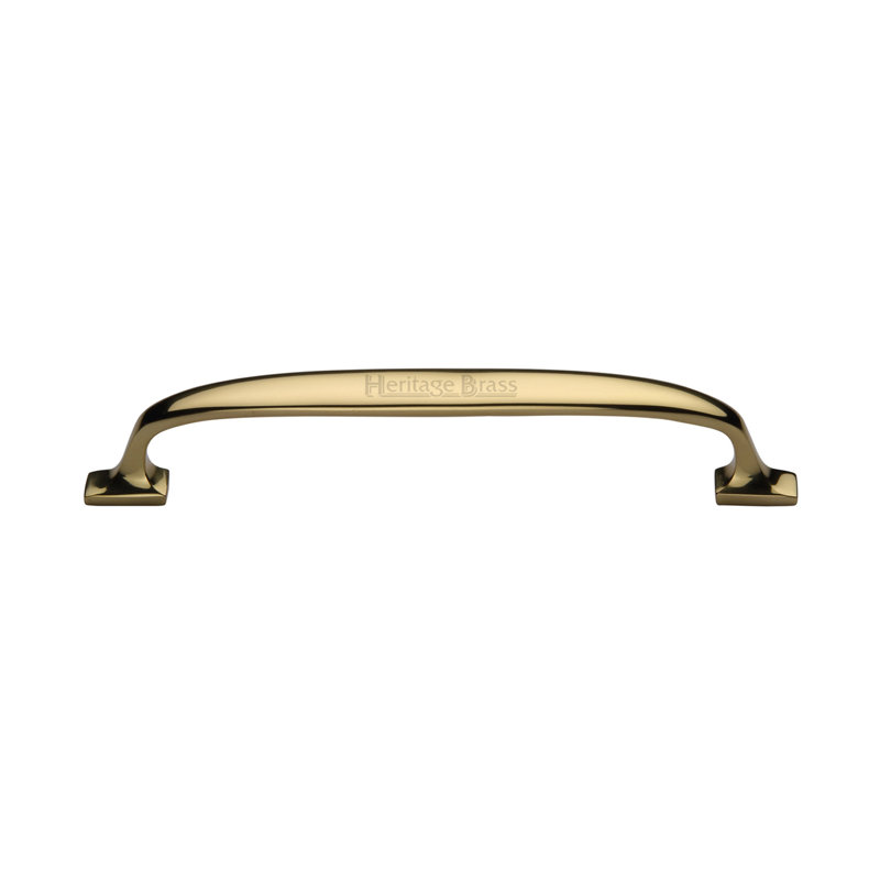 Heritage Brass Heritage Cabinet Pull Durham Design, Polished Brass, 16cm L x 1.75cm W