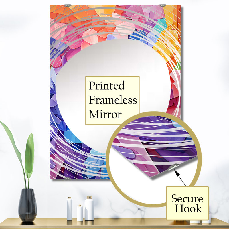 Grand miroir mural Haeckel, 40 po x 30 po