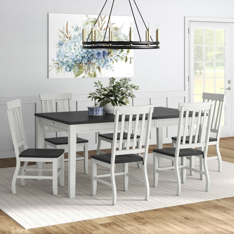 Jolin 6 - Person Extendable Four Leg Dining Set