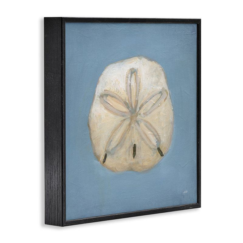 Giclée encadrée «Soft Sand Sand Sea», design par Julia Purinton, Giclée encadrée noir minuit, H 12 po x l 12 po