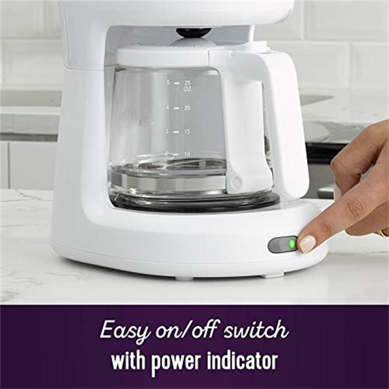 Cafetière 5 tasses Nbarthome, Blanc