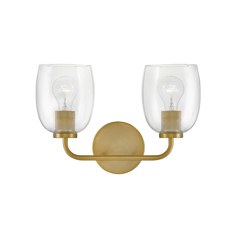 Éclairage pour meuble-lavabo à intensité variable 2 lumières Jed, Or