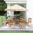 Summerton 6 - Person Teak Patio Dining Set with Cushions-343069837