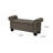 Linen Blend Upholstered Storage Bench