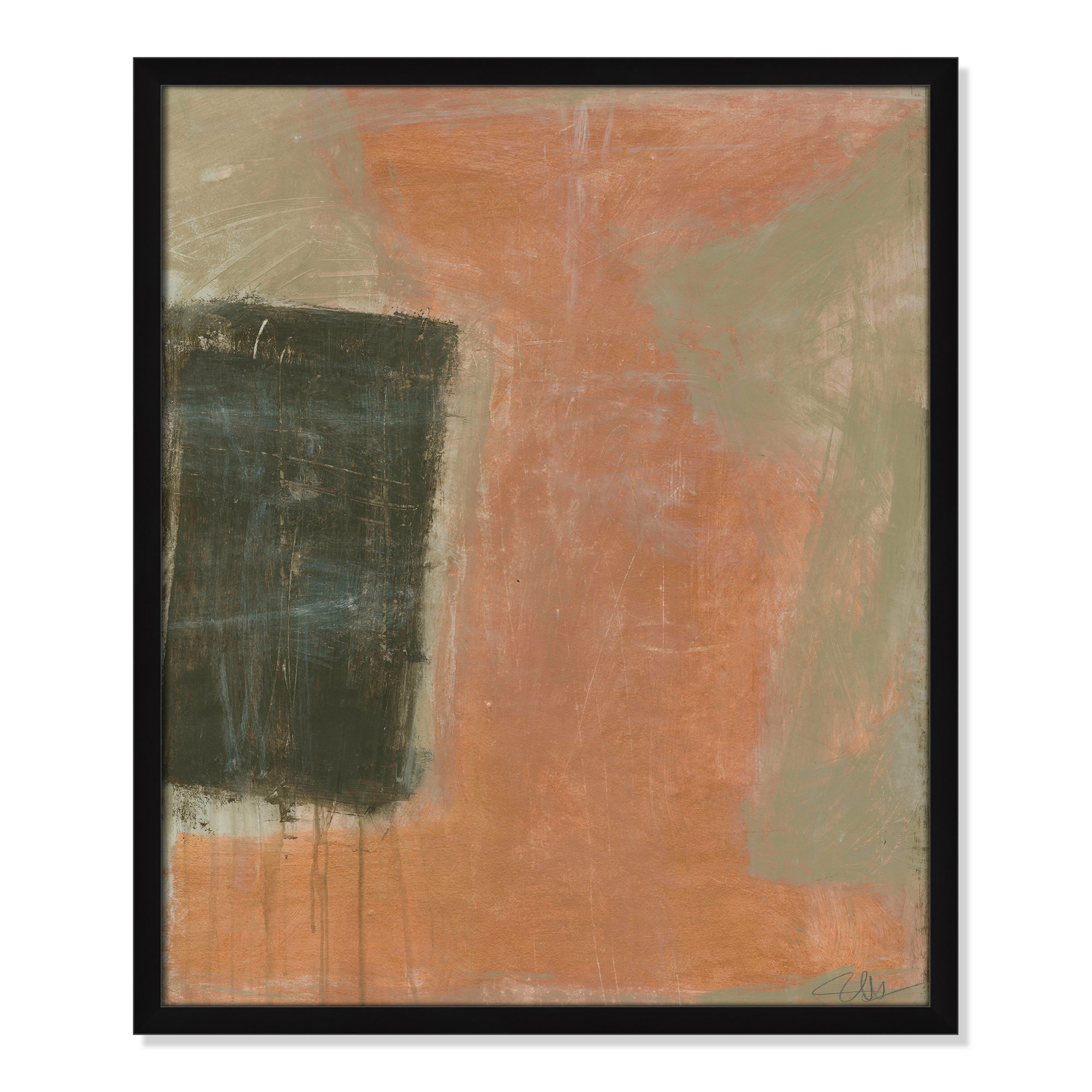 Autumn Sandbox by John Constable, 25.5" H x 21.5" W x 0.75" D, Satin Black