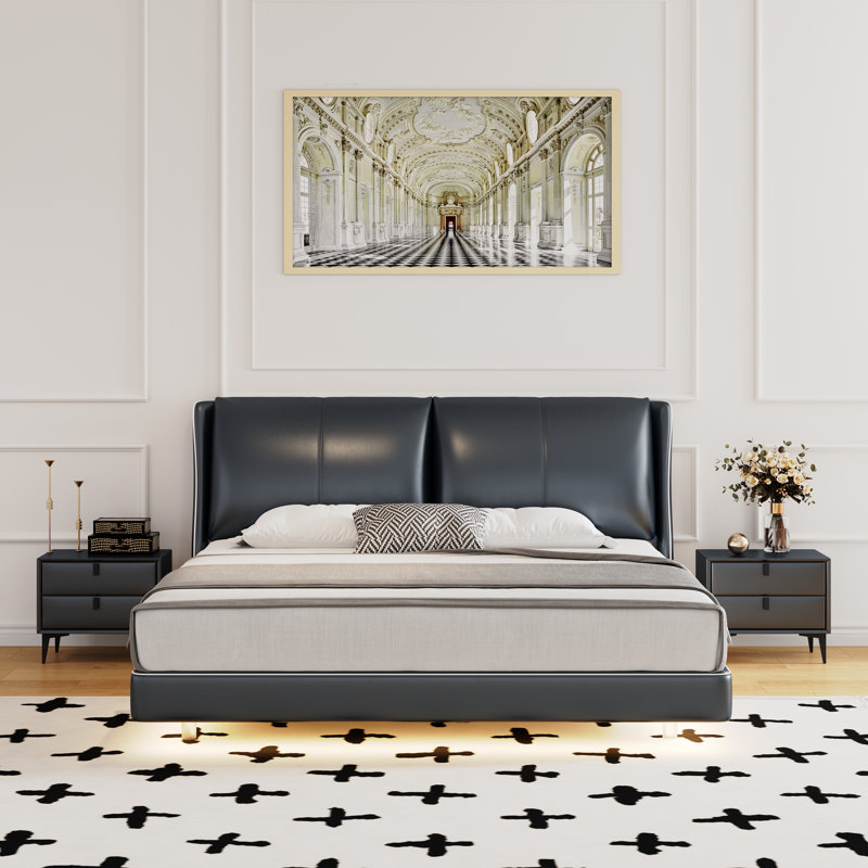 Floating Platform Bed, Queen
