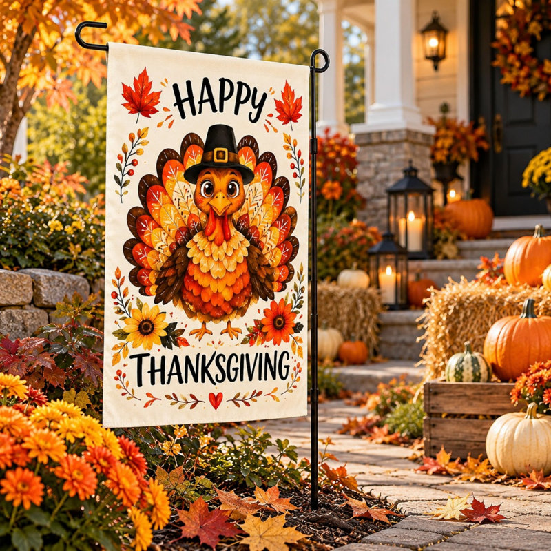 Weather Resistant Hanging Thanksgiving Outdoor Decoration Figure