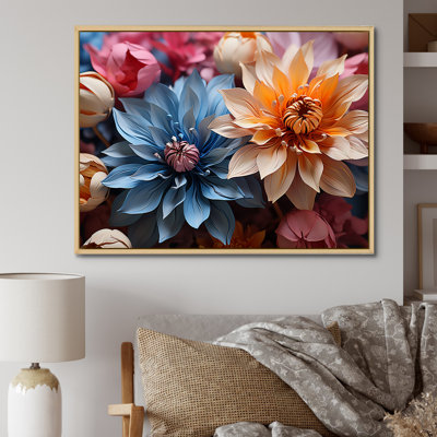 «Colorful Cornflowers Abstraction II», reproduction sur toile
