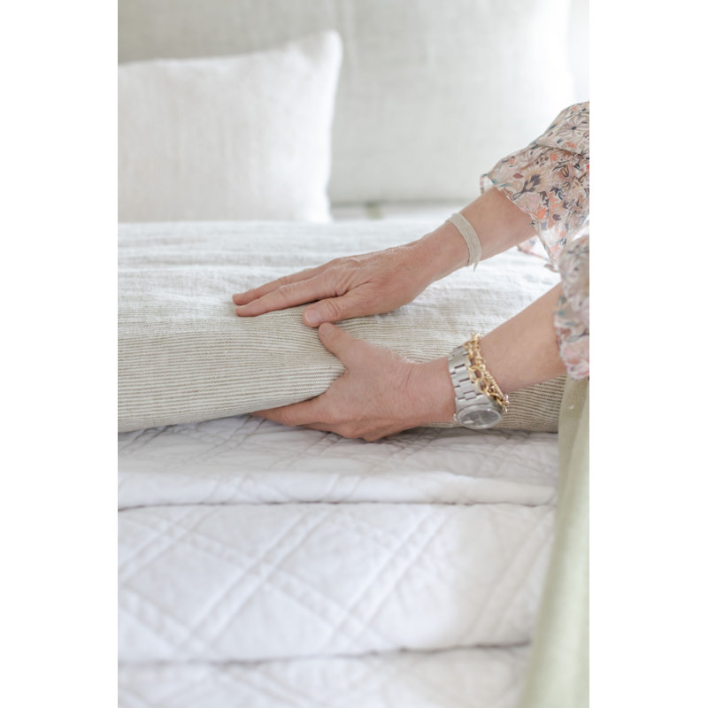 Logan Linen Duvet Cover, Twin, Olive