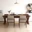 Bureau moderne en bois de noyer moderne minimaliste avec cloison anti-chute et tiroirs-10666286