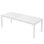 Bureau double pour espace de travail, table de conférence, bureau d'ordinateur rectangulaire