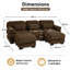 Canapé modulaire surdimensionné en U Burwell Cloud Couch-133336204