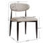 Chaise de salle à manger moderne rembourrée avec dossier incurvé et pieds en métal (lot de 2)-1673011264-1673011266-1673011270