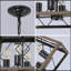 Lustre suspendu industriel 4 lumières, cage moderne en métal, luminaire suspendu réglable pour la salle à manger, la cuisine et le salon (sans ampoules)-422525248-422525250