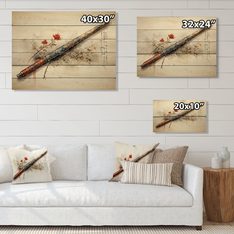 Native Art Sacred Talking On Wood Print, 30" H x 40" W x 0.78" D