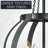 25" 4-Light Modern Fish Bowl Chandelier, Textured Gray + Black Finish