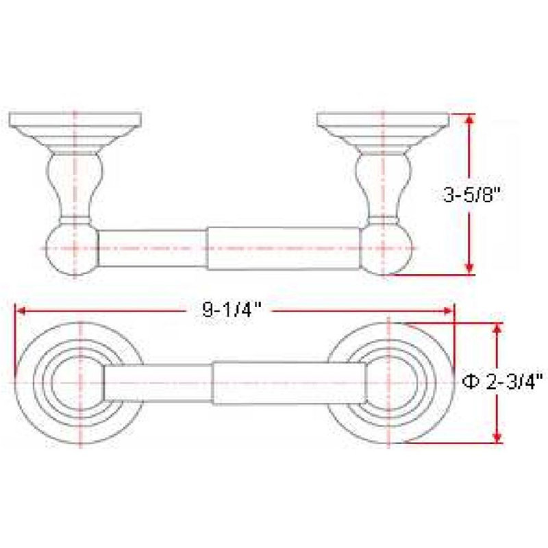 Calisto Wall Mounted Toilet Paper Holder, Satin Nickel