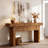 63" Solid Wood Console Table with 2 Drawers