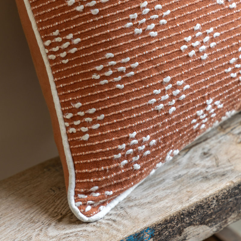 Square Throw Cushion, Orange