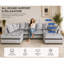 7 Seater Velvet Corner Sofa-677812830