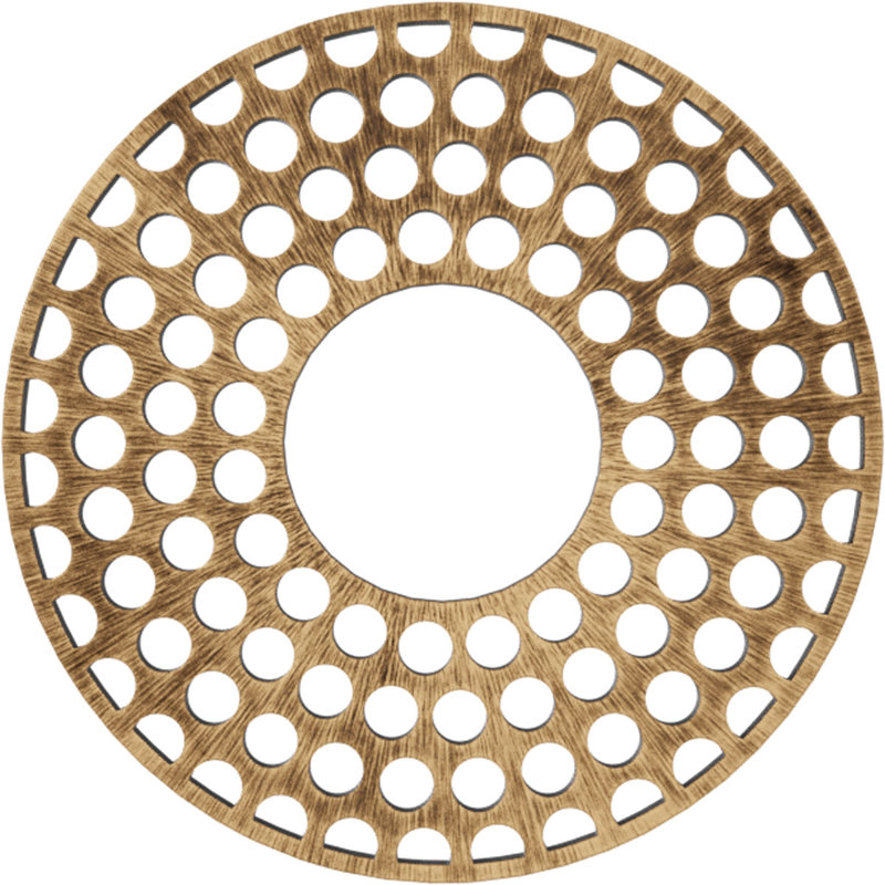 Médaillon de plafond en PVC de qualité architecturale Fink, H 32 po x l 32 po x P 1 po, Bronze vieilli