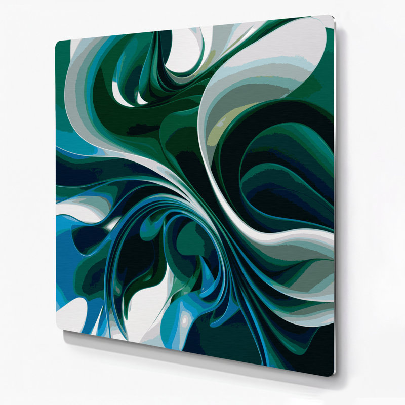 Art mural bleu Biomorphic Abstraction 97