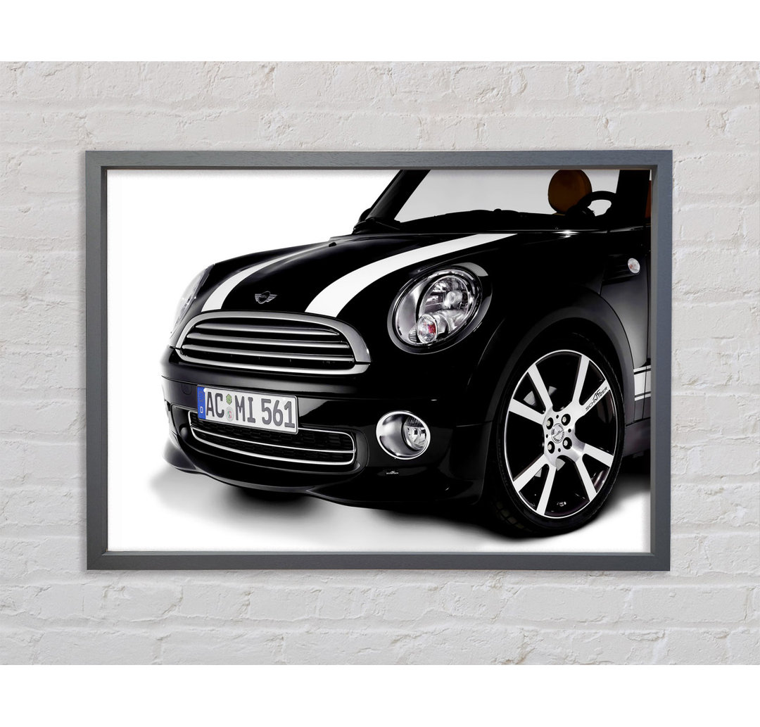 Mini Coop Front Grill - Einzelbildrahmen Kunstdrucke auf Leinwand