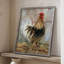 Farmhouse Rooster, reproduction encadrée - bois massif-1858635339