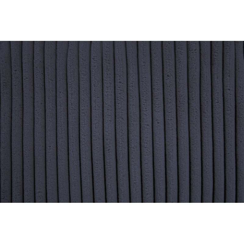 Ensemble modulaire 3 pièces en velours côtelé gris foncé, Velours côtelé gris foncé