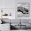 Gris nuages - toile de bureau grise pour une décoration intérieure élégante