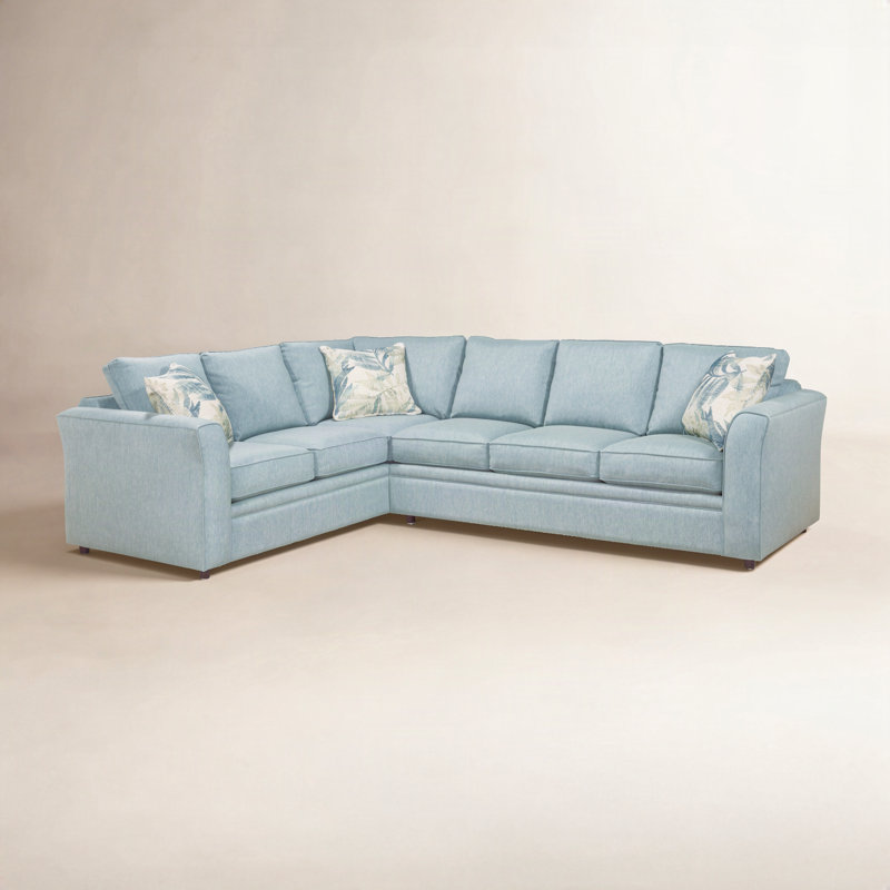 Northfield 2 - Piece Sectional, Left Hand Facing, Basic Blue, 5" Innerspring Mattress