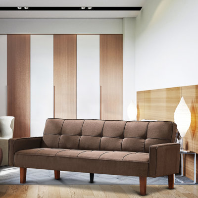 Angelicamae Upholstered 75'' Sleeper Sofa
