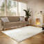 Tapis blanc à poils longs Haja Fluffy-55218878